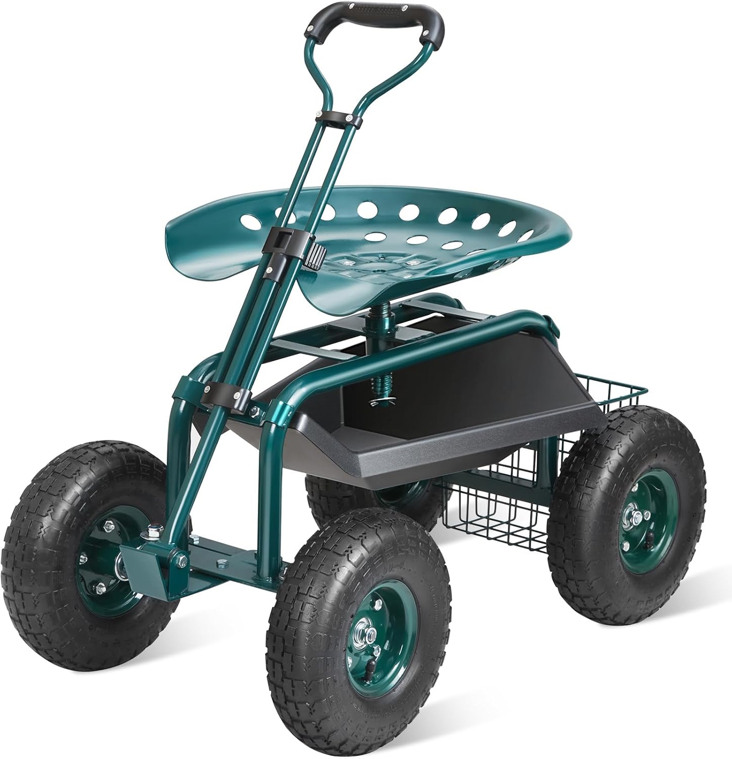 Gardening Yard Tools - Garden Cart Rolling Workseat with Wheels,
