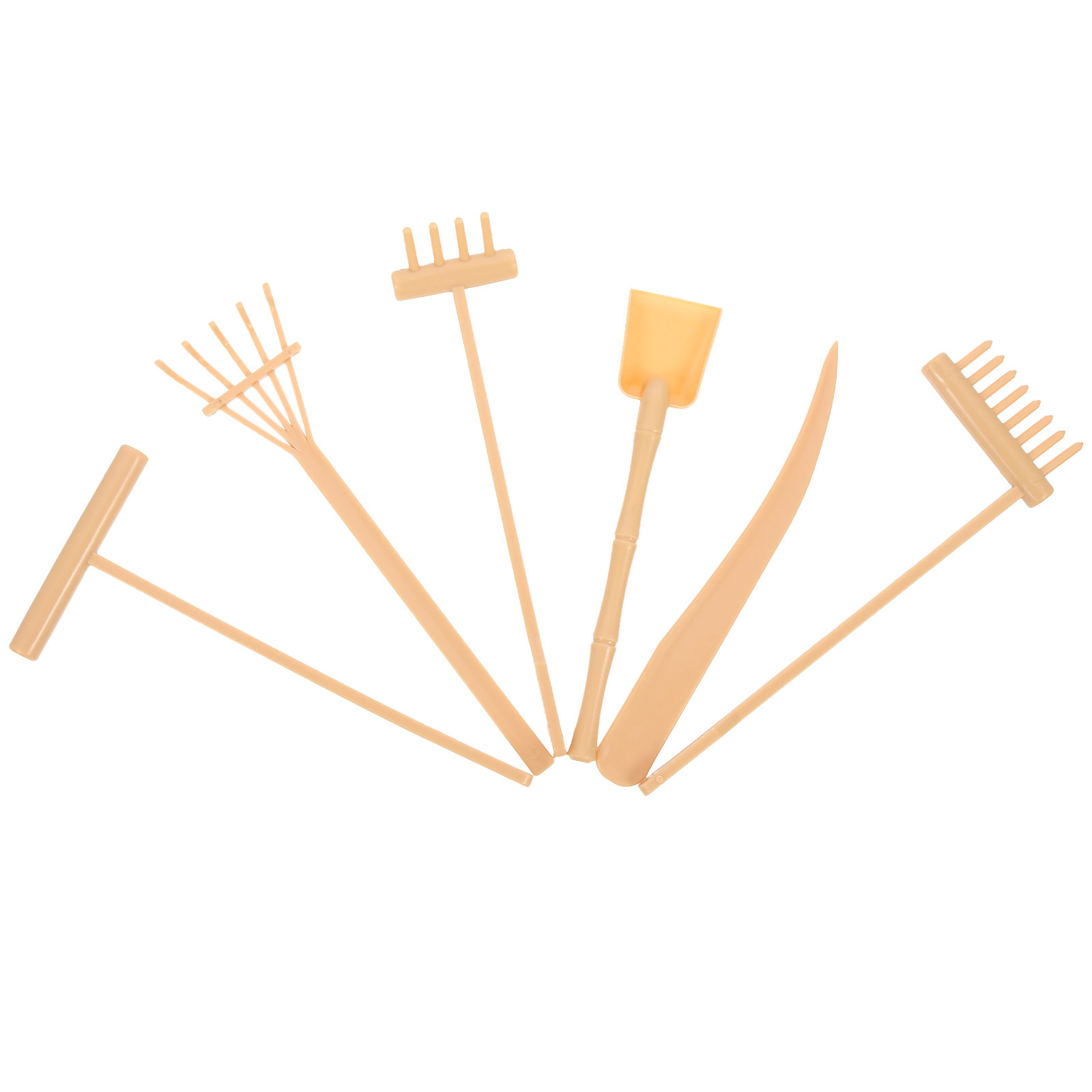 6Pcs Sand Table Rake Zen Garde - Zen Gardening Tools 评论和价格