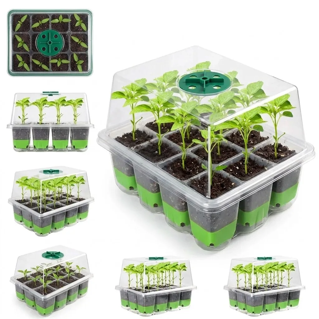 12 cell Seedling Starter Tray  - Seed Starter Trays 评论和价格