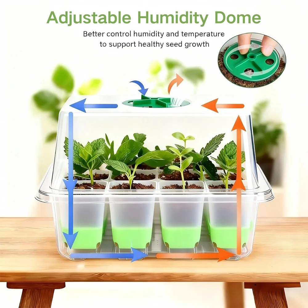 12 cell Seedling Starter Tray  - Seed Starter Trays 评论和价格