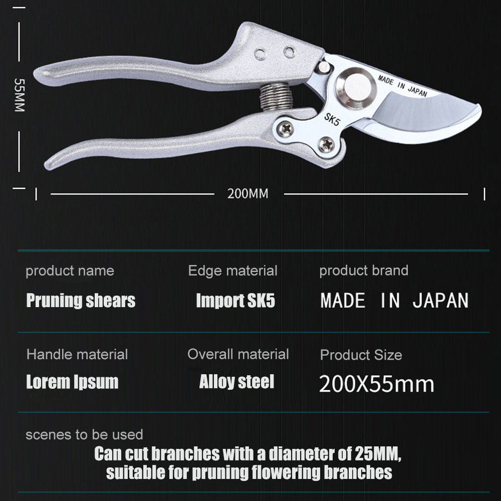 SK5 High Carbon Steel Garden P - Gardening Tools To Cut Branches 评论和价格