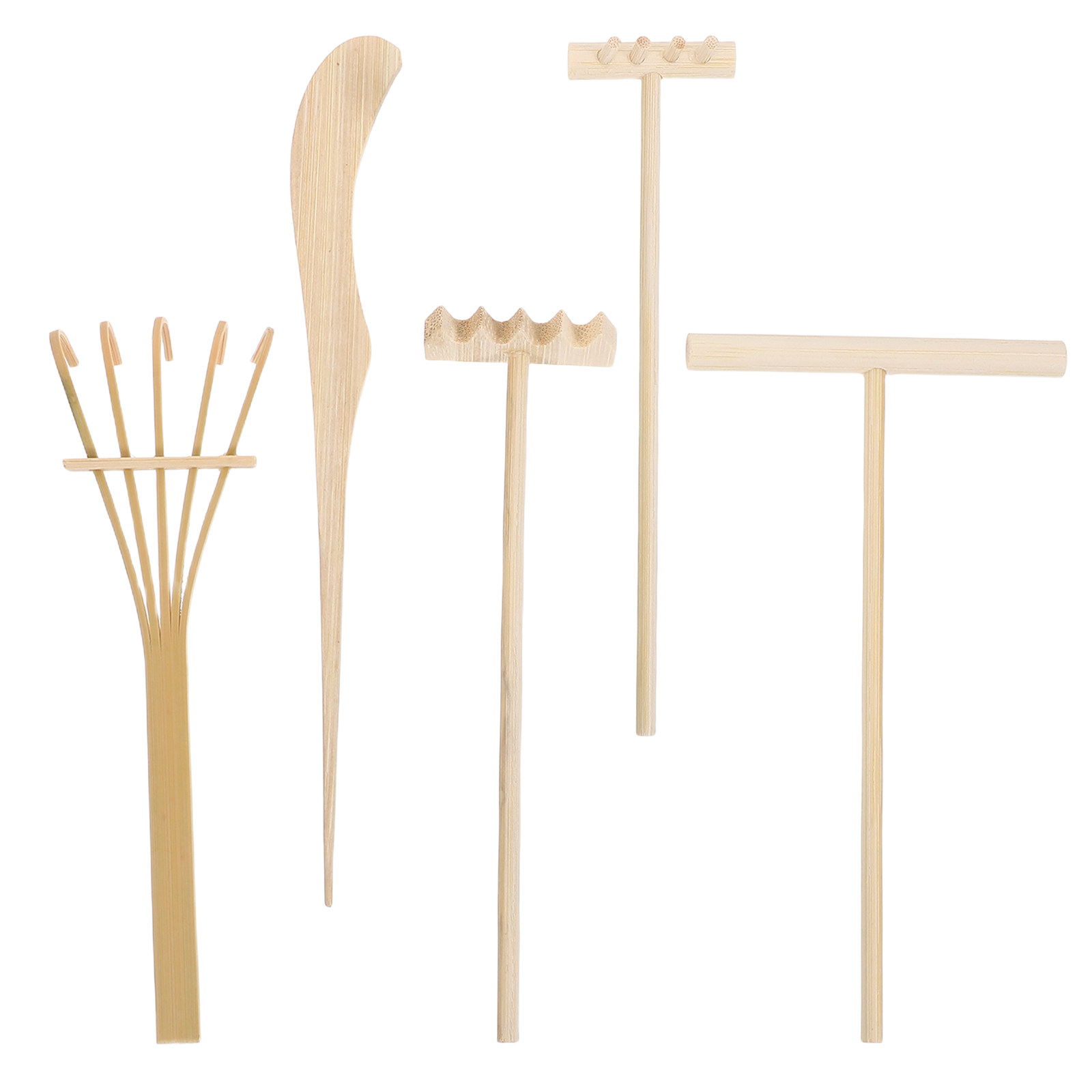 5Pcs Mini Zen Garden Rake Bamb - Zen Gardening Tools 评论和价格