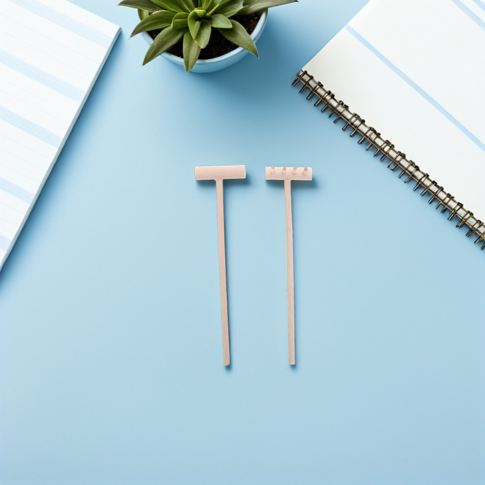 24Pcs Natural Wood Mini Sand R - Zen Gardening Tools 评论和价格