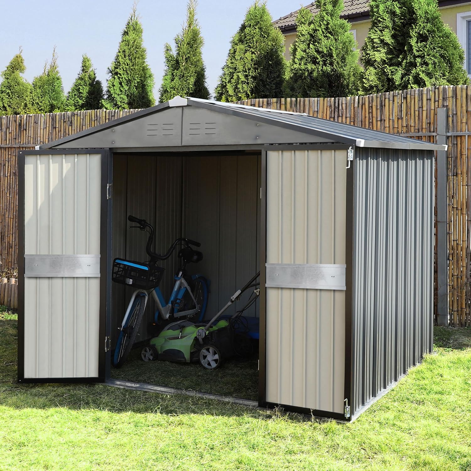 10' x 10' Outdoor Storage Shed - Gardening Tools Storage 评论和价格
