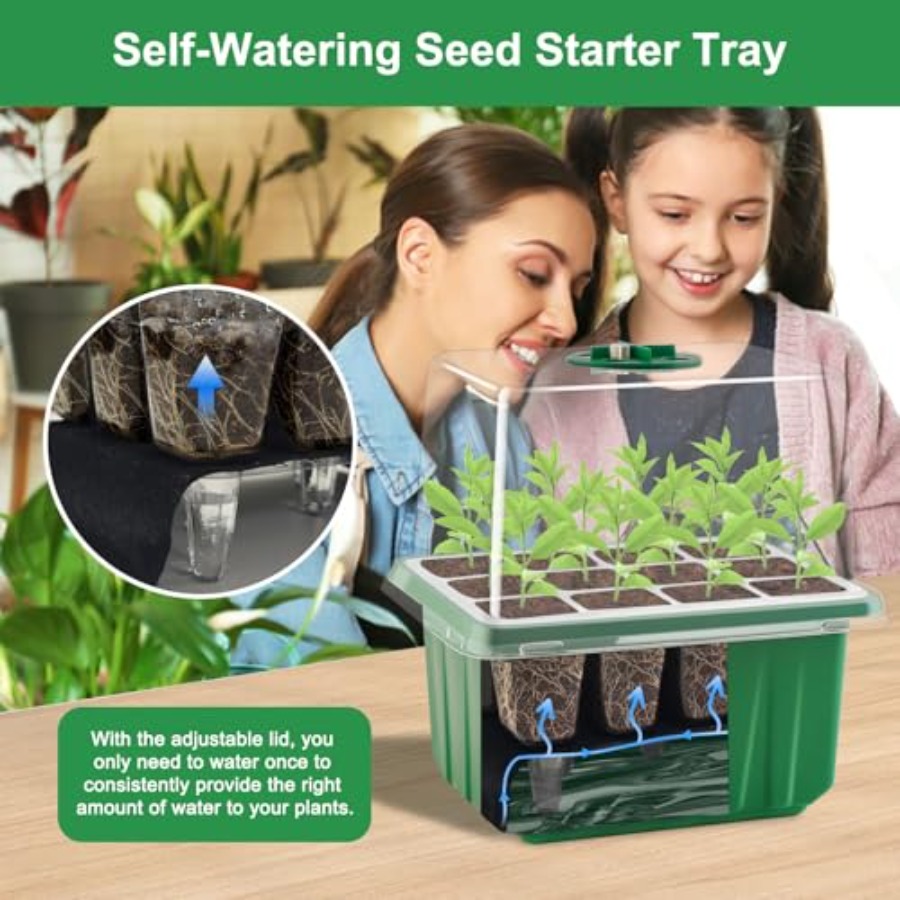 Seed Starter Tray with Light 6 - Seed Starter Trays 评论和价格