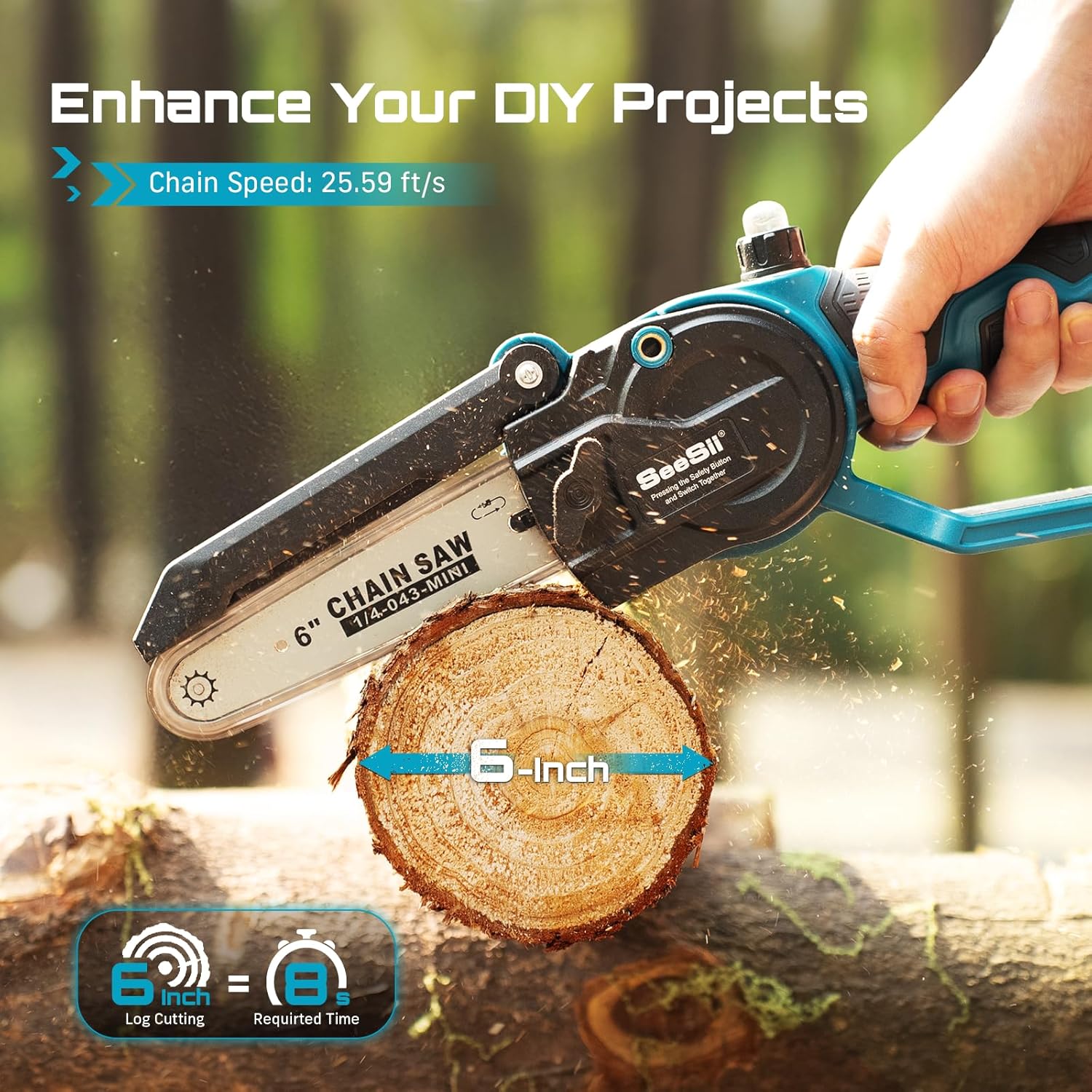 SEESII 2-in-1 6' Brushless Ele - Gardening Tools To Cut Branches 评论和价格