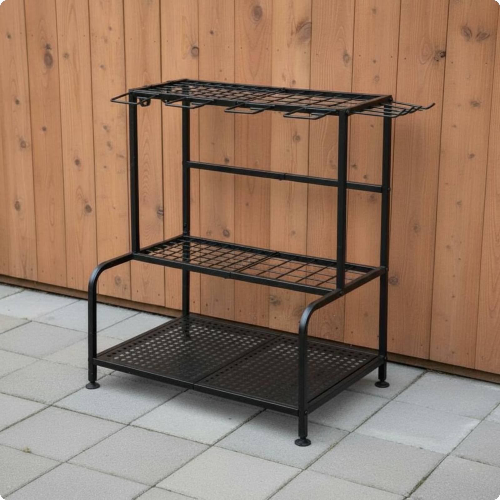 Metal Garden Tool Rack Adjusta - Gardening Tools Storage 评论和价格