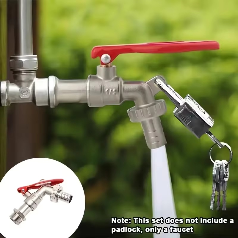 1Pc 1/2 Inch Zinc Alloy Faucet - Gardening Yard Tools 评论和价格