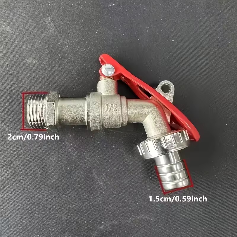 1Pc 1/2 Inch Zinc Alloy Faucet - Gardening Yard Tools 评论和价格