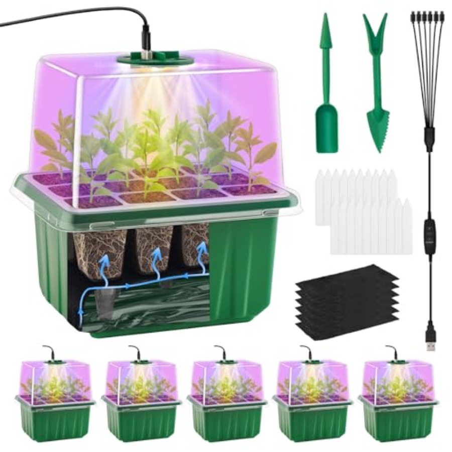 Seed Starter Tray with Light,  - Seed Starter Trays 评论和价格
