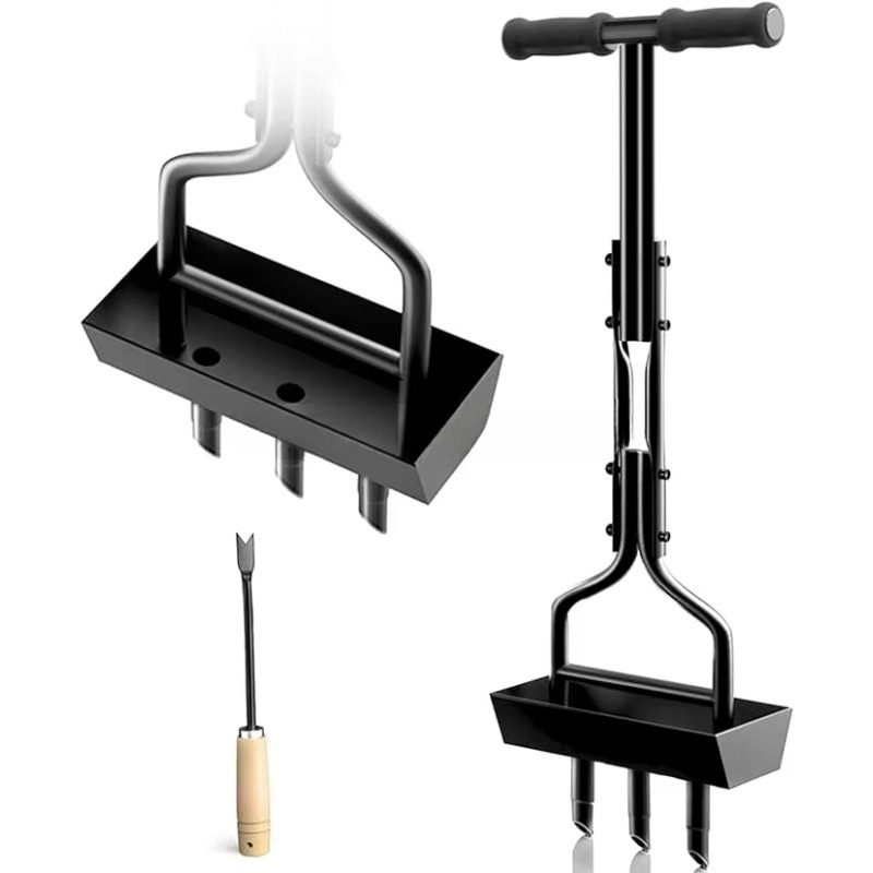 Manual Lawn Aerator Manual Cor - Gardening Tools Storage 评论和价格