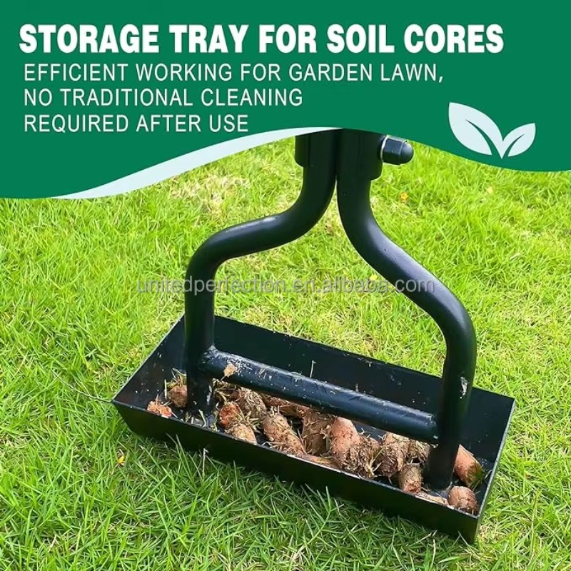 Manual Lawn Aerator Manual Cor - Gardening Tools Storage 评论和价格