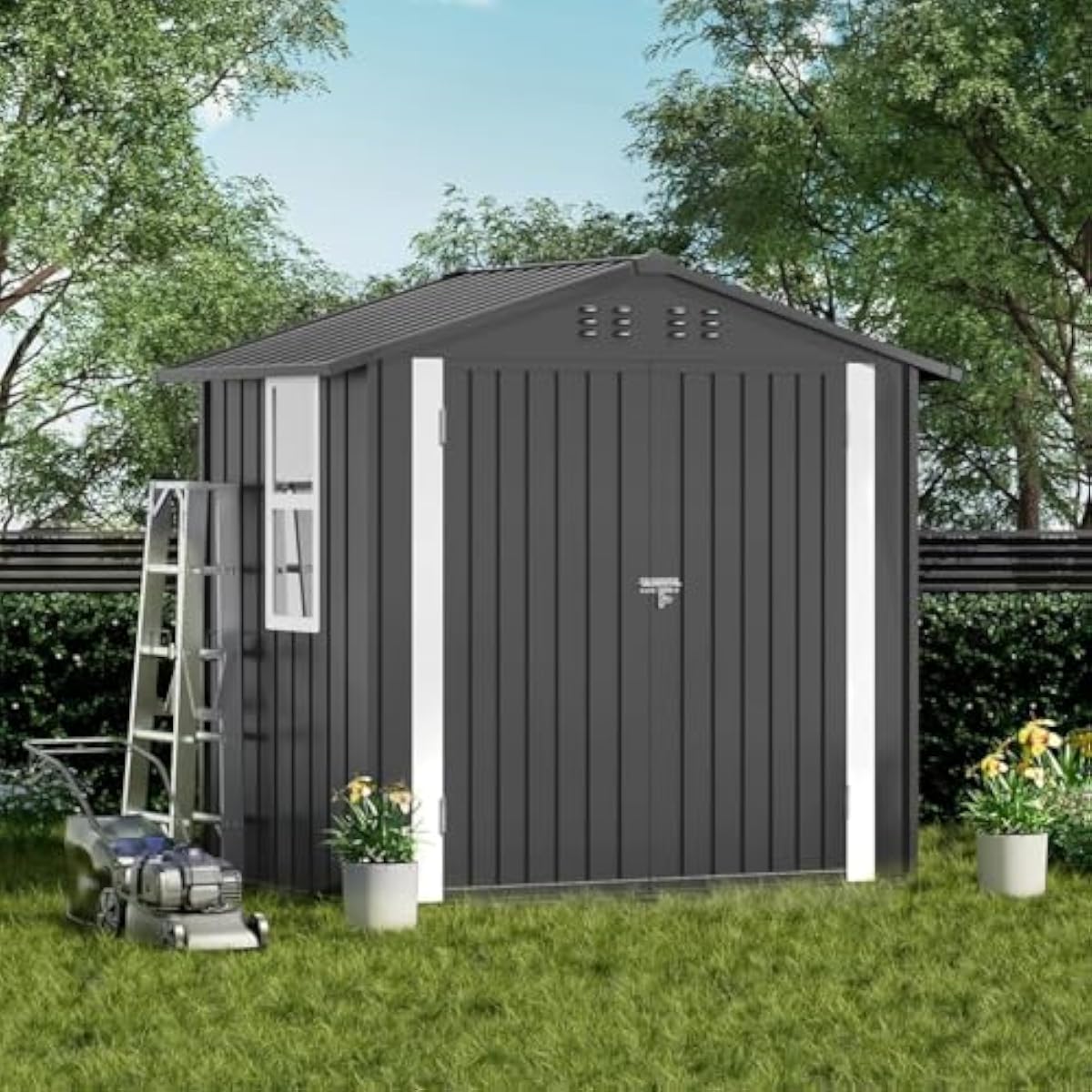 Weatherproof Galvanized Steel  - Gardening Tools Storage 评论和价格