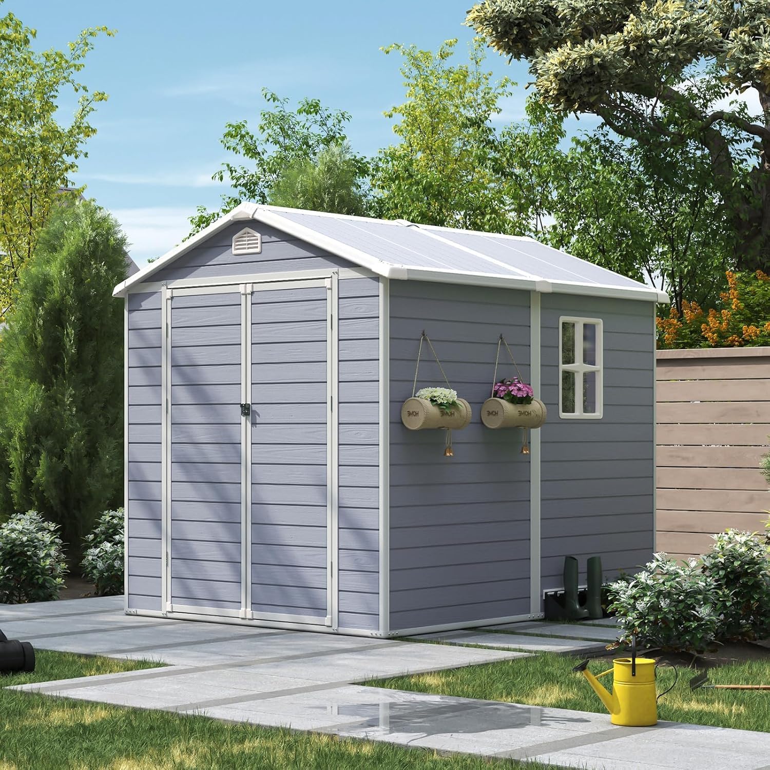 6x8 FT Outdoor Storage Shed Re - Gardening Tools Storage 评论和价格