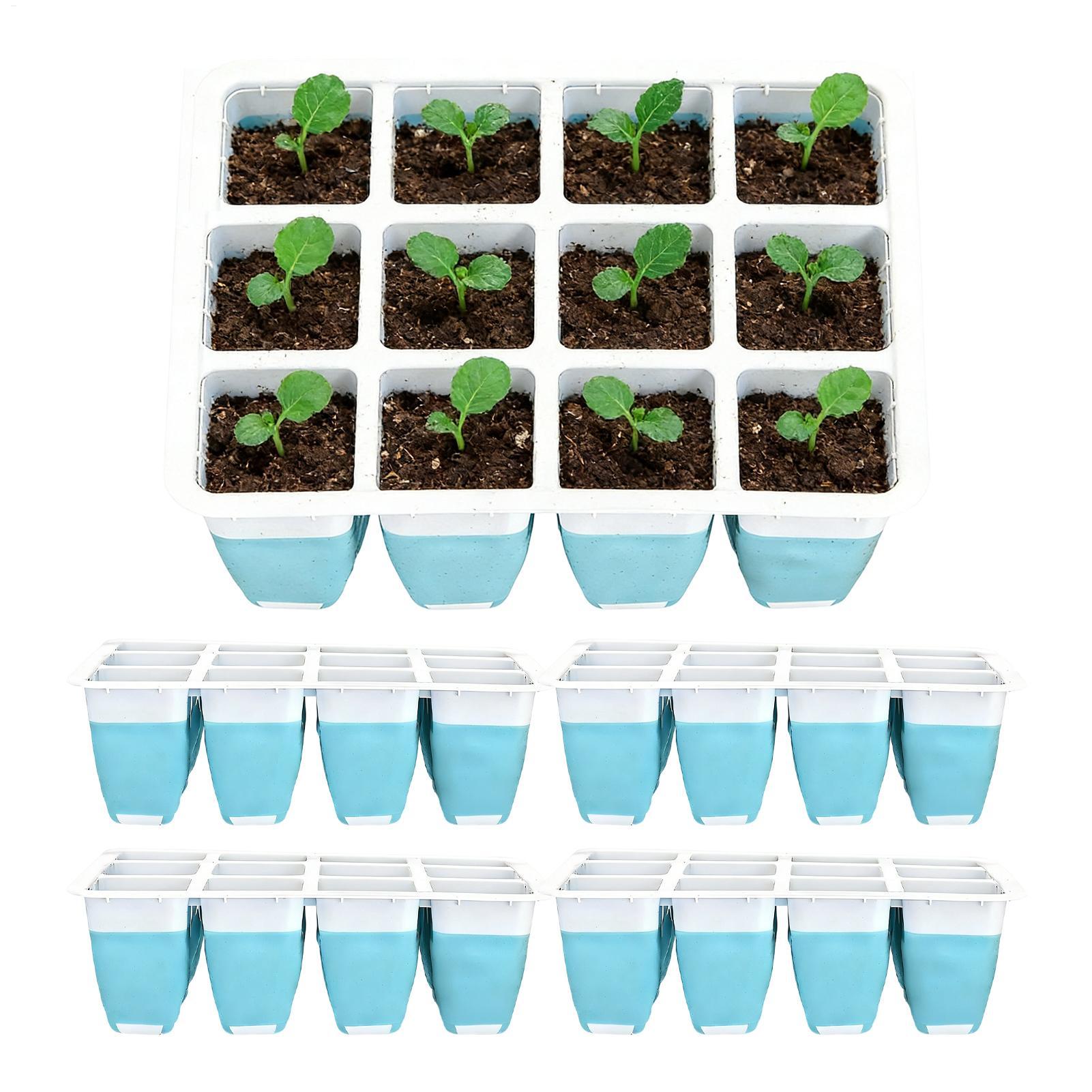 5 Pack Silicone Seed Starter T - Seed Starter Trays 评论和价格