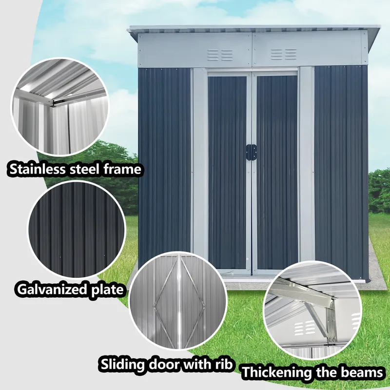 Modular Metal Pet House Outdoo - Gardening Tools Storage 评论和价格