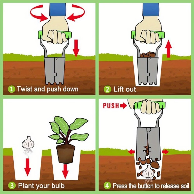 1-5PCS Handle Seedling Transpl - Gardening Tools Equipment 评论和价格