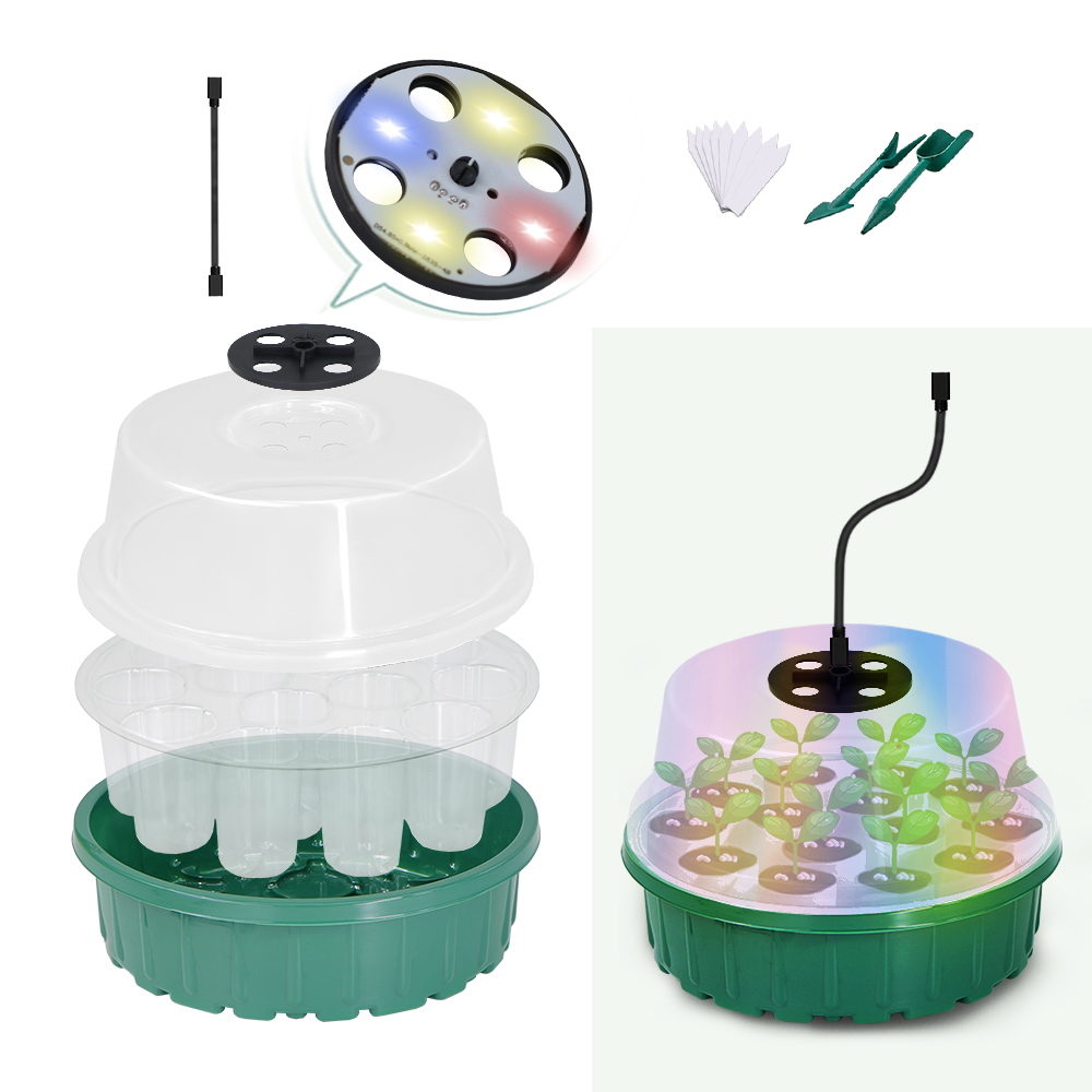 Round Seed Starter Tray with F - Seed Starter Trays 评论和价格