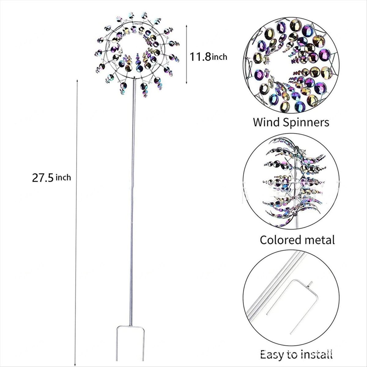 KSOL Magical Metal Wind Spinne - Gardening Tools B&M 评论和价格