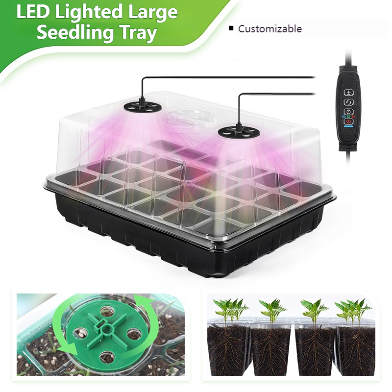 Plant Seed Starter Kit with Gr - Seed Starter Trays 评论和价格