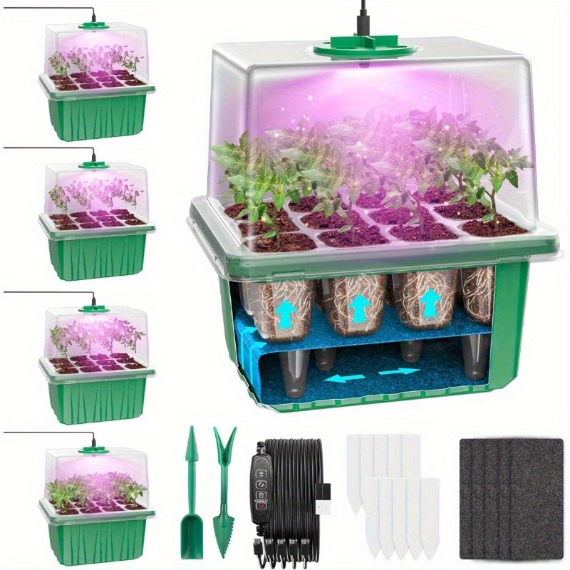 LED Grow Light Garden Plant Su - Seed Starter Trays 评论和价格