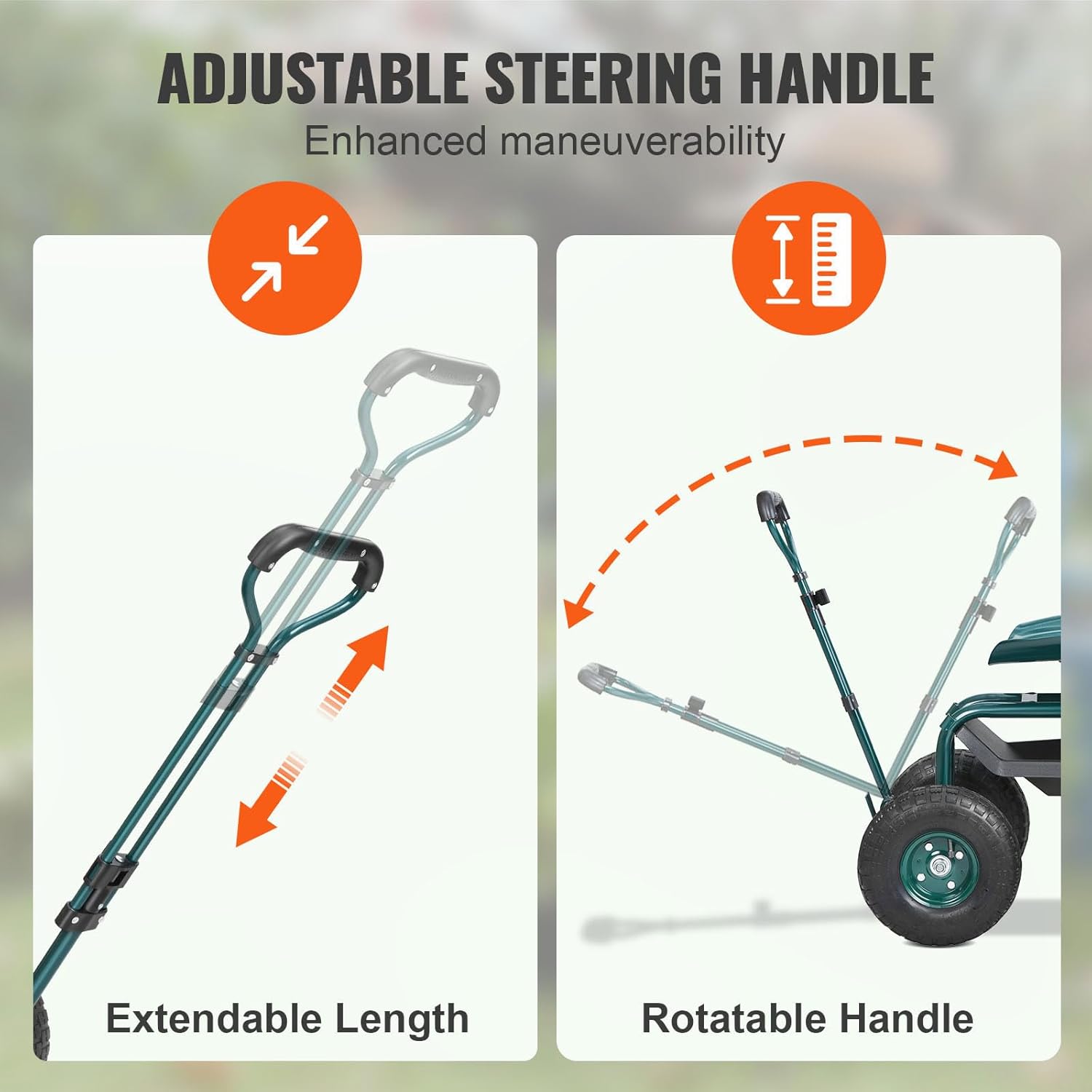 Garden Cart Rolling Workseat w - Gardening Yard Tools 评论和价格