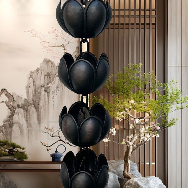 Rain Chain Temple Zen Drainage - Zen Gardening Tools 评论和价格
