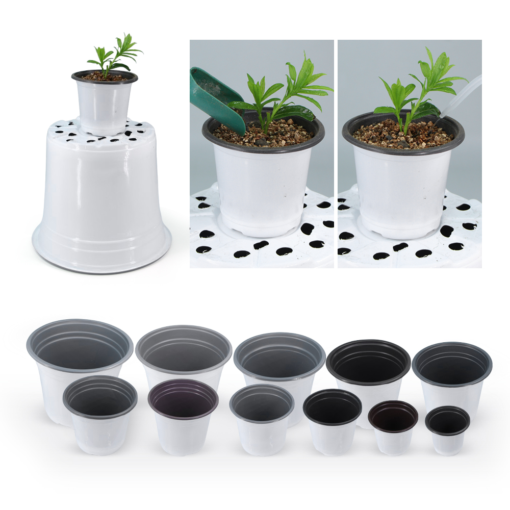 Garden White Plasticc Flowerpo - Seed Starter Trays 评论和价格