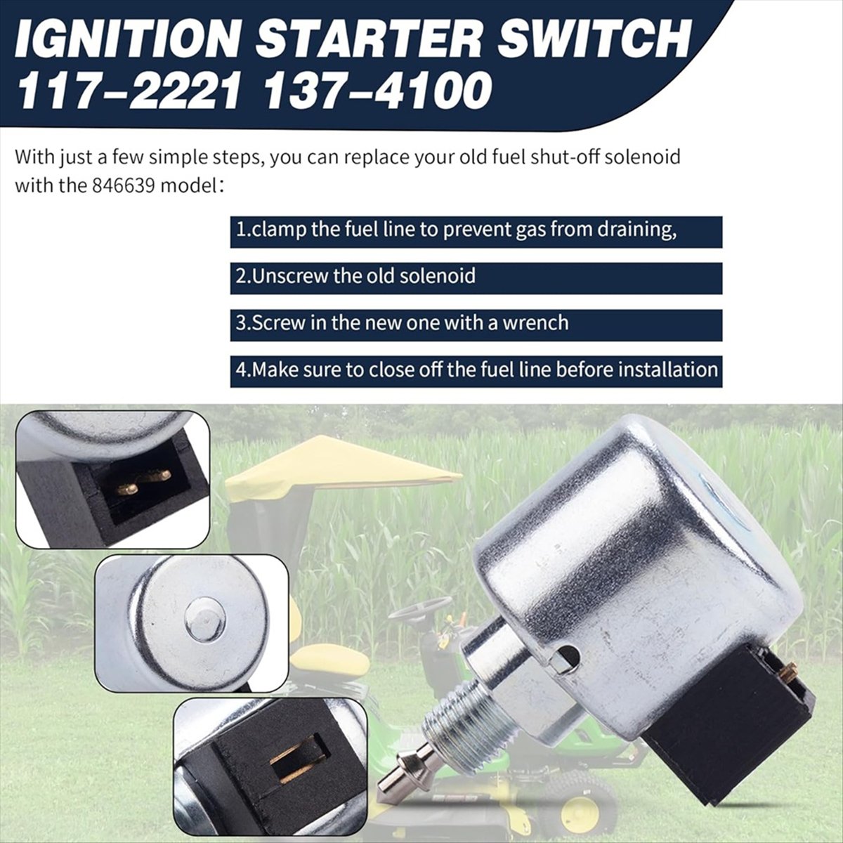 AT16 846639 Shut-Off Solenoid  - Gardening Tools B&M 评论和价格