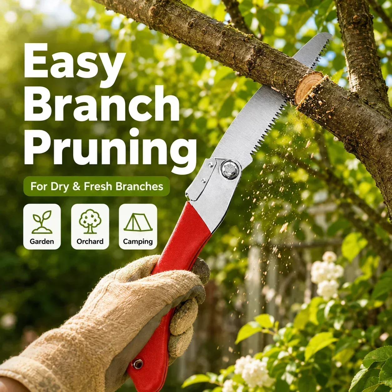 Folding Pruning Saw 210mm SK5  - Gardening Tools To Cut Branches 评论和价格